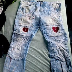 Focus jeans distressed Jeans size 40 W and 32 L